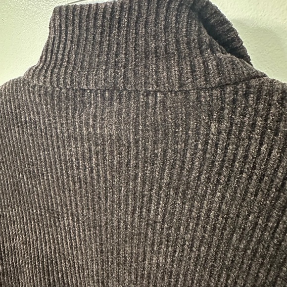 Draper's and Damon’s Brown Faux Leopard Full Zip Sweater Cardigan Sz. Medium EUC - Picture 5 of 7